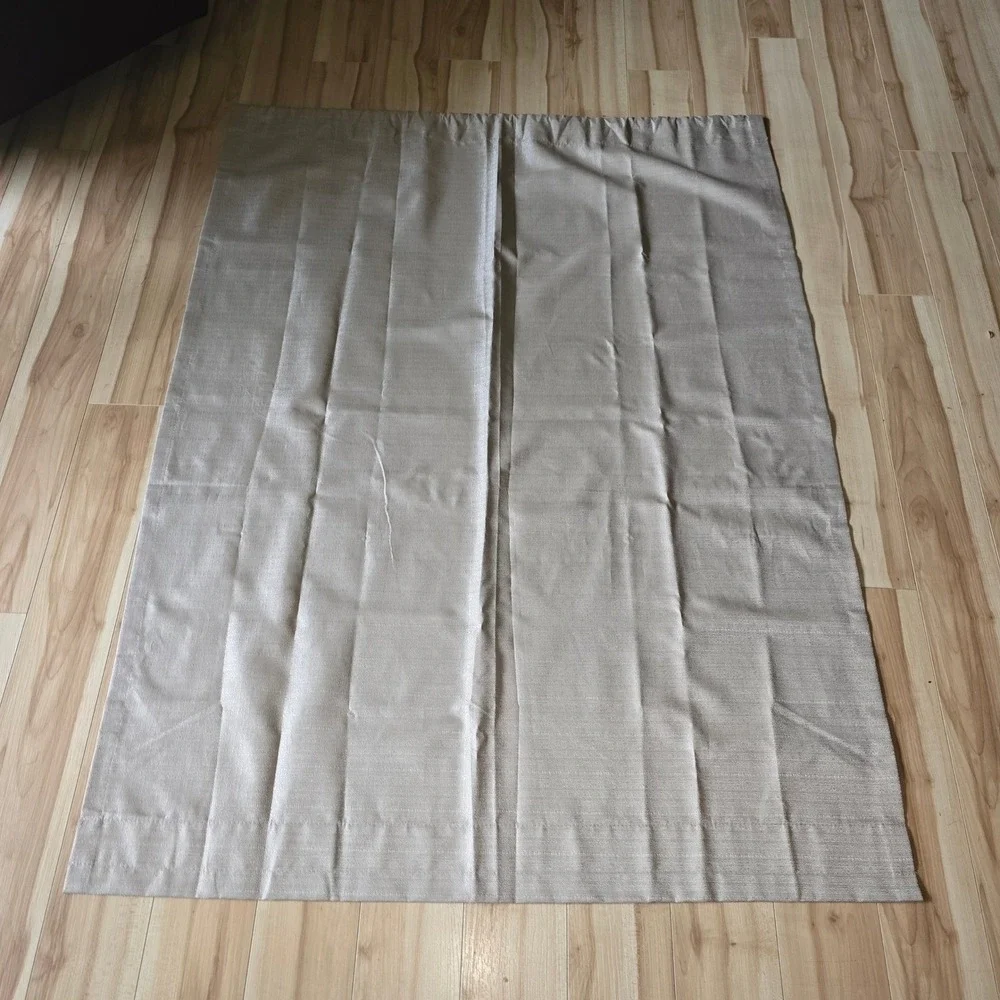 Two Room Darkening Window Curtains Beige in Color 55